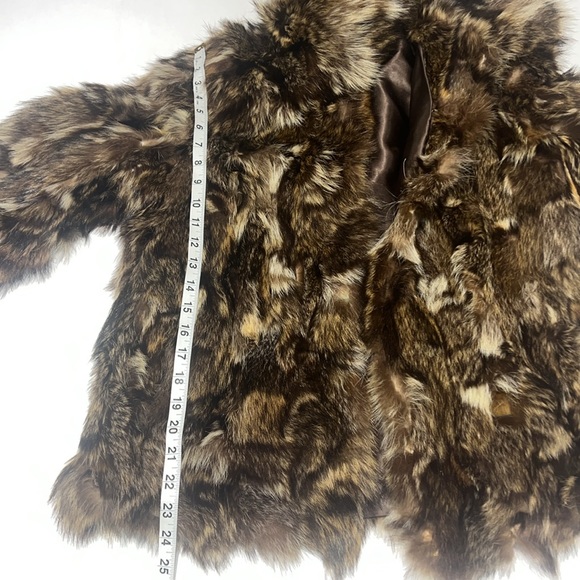 Genuine Fur Bomber Style Coat Size Small Medium Vintage Frankenberger’s - Picture 15 of 17